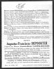 Rouwbrief Depoorter Augustus Franciscus Rouwbrief Depoorter Augustus Franciscus